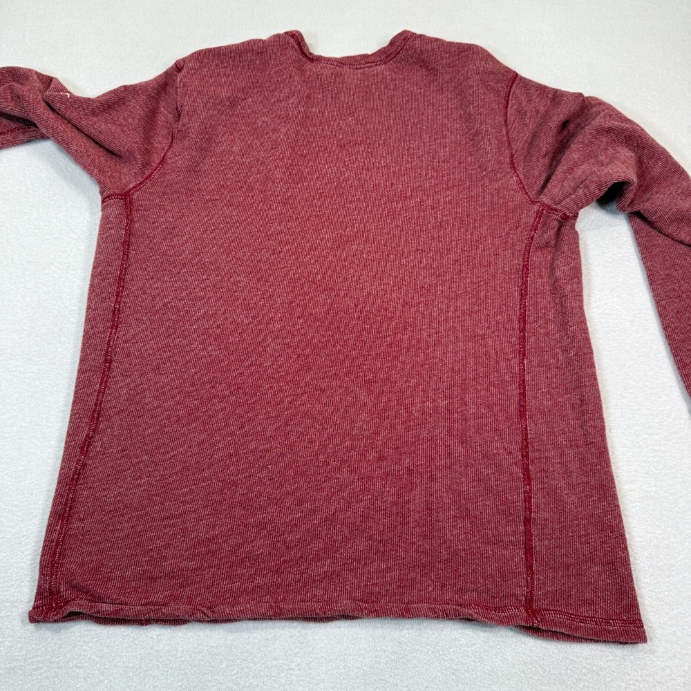 Tommy Bahama Sweater Mens L Large Rich Red Sea Spray Crew Neck Terry Cotton - Picture 6 of 6